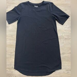 Eileen Fisher Stretch Cotton Jersey T-Shirt Dress Black Size Small